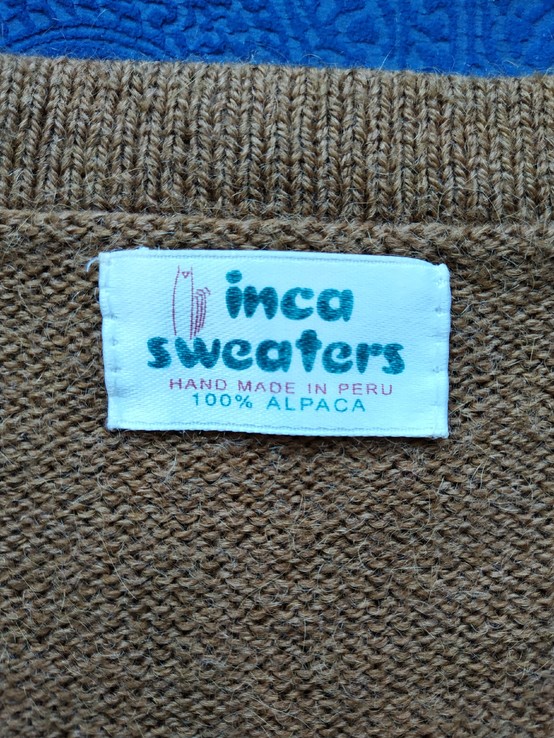 Джемпер. Пуловер INCA SWEATERS Перу альпака 100% р-р прибл. ХXL(состояние!), фото №8