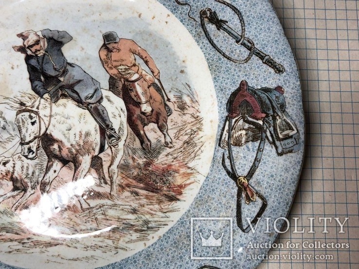 Декоративная тарелка Казаки. Россия, фото №6