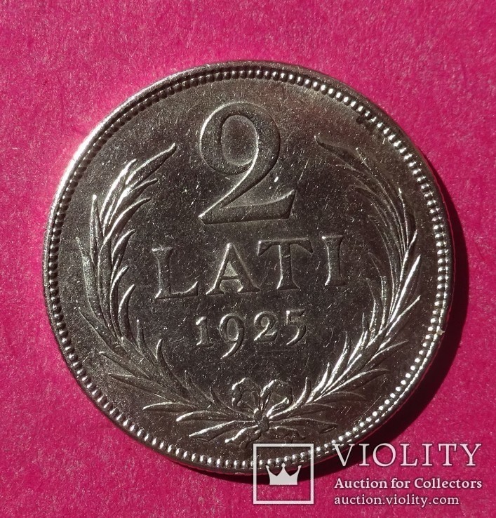 2 лата, Латвия, 1925 год.