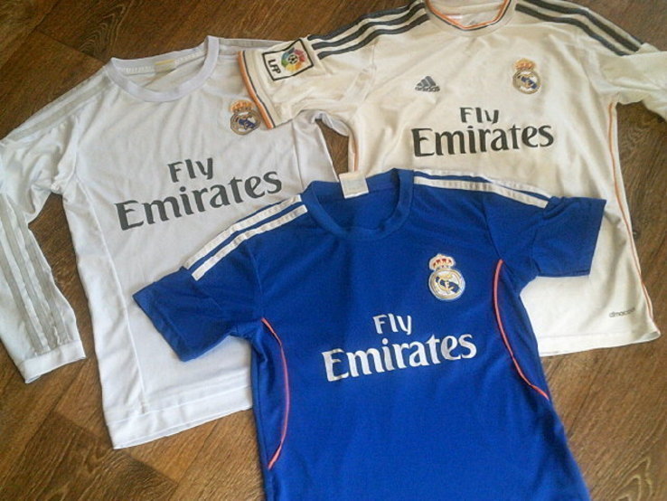 Реал (Мадрид) - 3 футболки (юношеск.разм.), фото №3