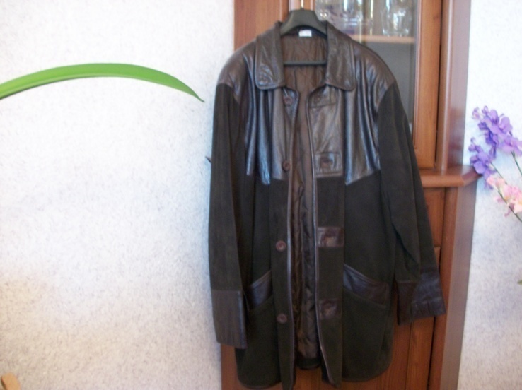Куртка мужская из германии, каталог Отто, кожаная, 56-размер, numer zdjęcia 2
