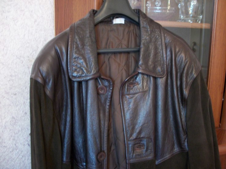 Куртка мужская из германии, каталог Отто, кожаная, 56-размер, фото №3