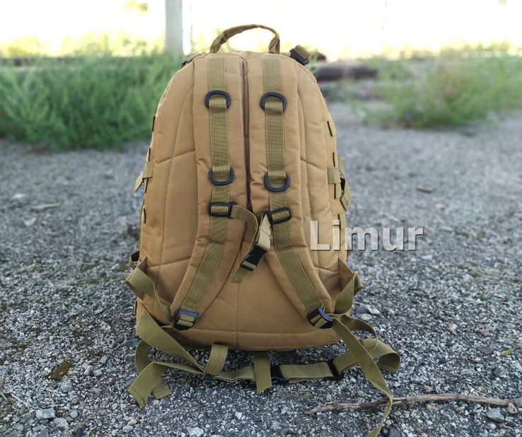 Тактический (военный) рюкзак Raid на 40 л. с системой M.O.L.L.E (кайот), фото №3