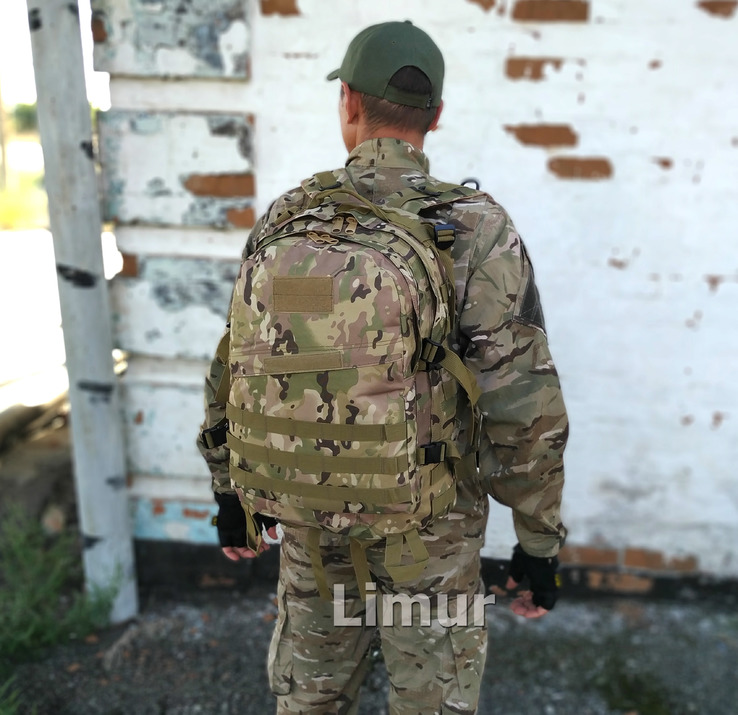 Тактический (военный) рюкзак Raid на 40 л. с системой M.O.L.L.E (мультикам), фото №4