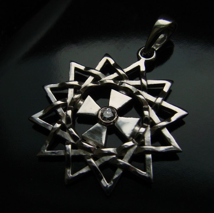 Звезда Эрцгаммы подвес серебро 925, фото №2