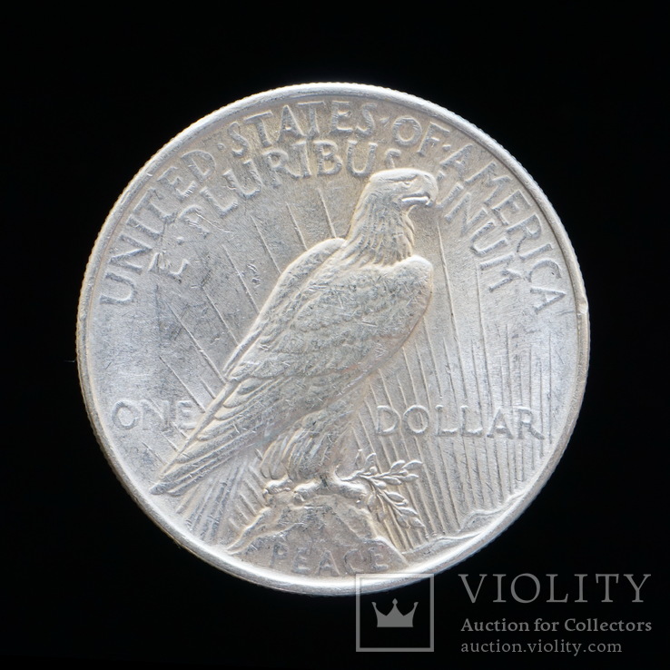 1 Доллар 1922 Мирный, США аUNC, фото №2