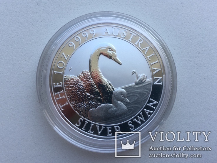 Лебедь Австралии 2019 Swan Серебро, фото №2