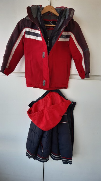 Куртки 2шт на 7-8років зимова і осіння(демісезон), фото №2