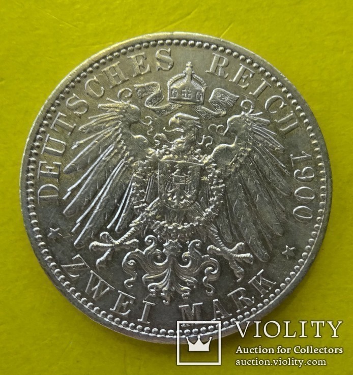 2 марки, Пруссия, 1900 год., фото №3