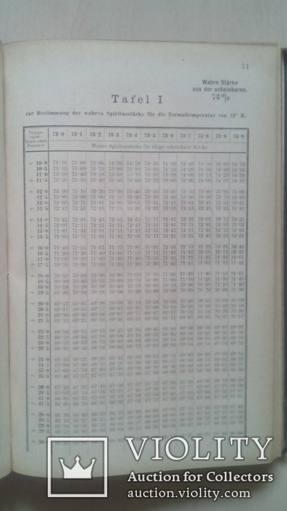 Alkoholometrische Reductions-Tabellen, фото №5