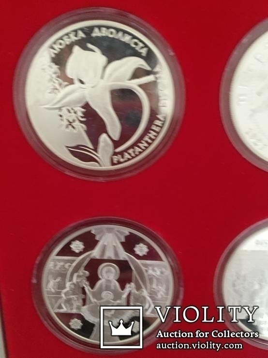 Серебряные монеты Украины с 07.03.1996 г. по 31.12.2012 г. в выст.коробках. Сертификаты., фото №5