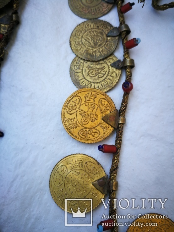 Етно украшение монеты, дукаты, дукачи, позолота, фото №8