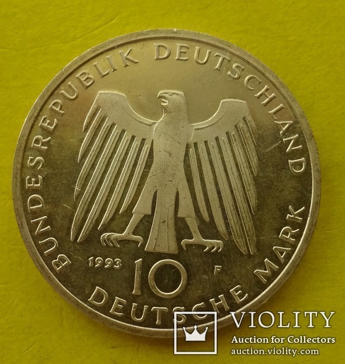 10 марок, ФРГ, 1993 год, F, фото №3