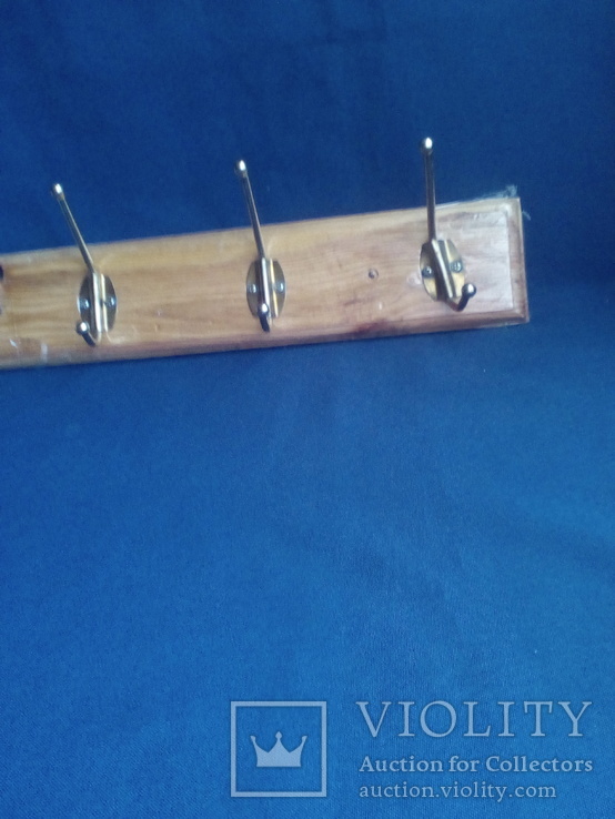 Вешалка деревянная с 4 крючками, фото №5