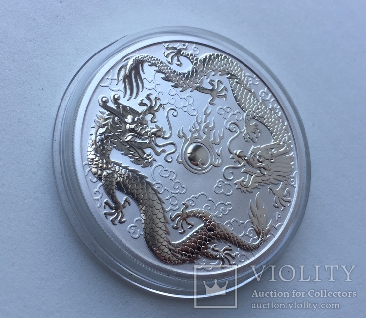 Два дракона 2019 Австралия Perth Mint, фото №5