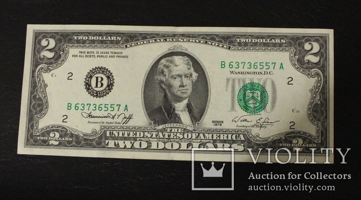 2 доллара США 1976