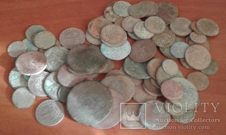 Монеты разные копаные  97 шт, фото №4
