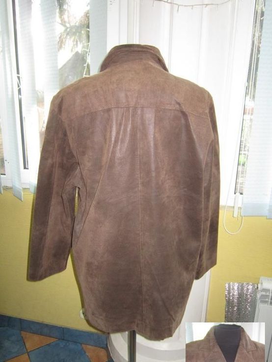 Большая кожаная мужская куртка ITALLO. Италия. Лот 935, фото №4