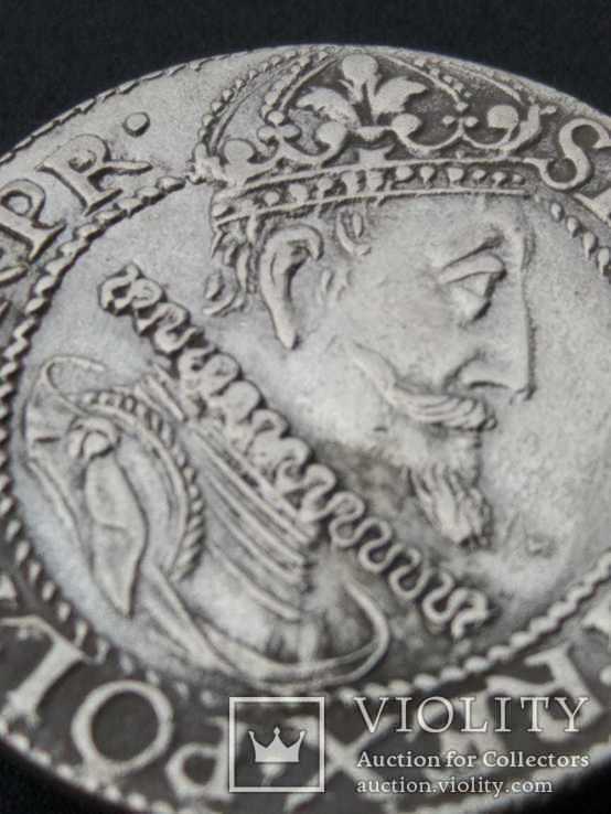 Орт 1613 года короля Сигизмунда III Ваза. Монетный двор города Гданьск., фото №5