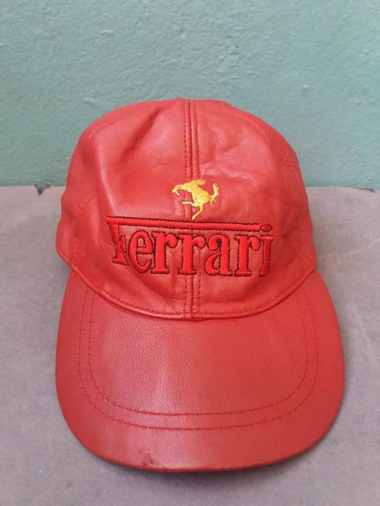 Кожаная шапка  FERRARI, фото №7
