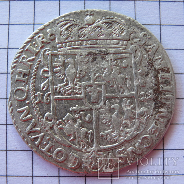 Орт коронный 1622 г. Сигизмунд III Ваза. "сас"