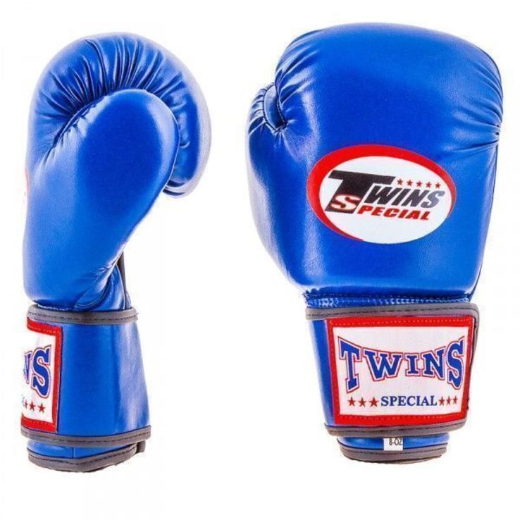 Боксерские перчатки Twins, FLEX, синий, фото №4