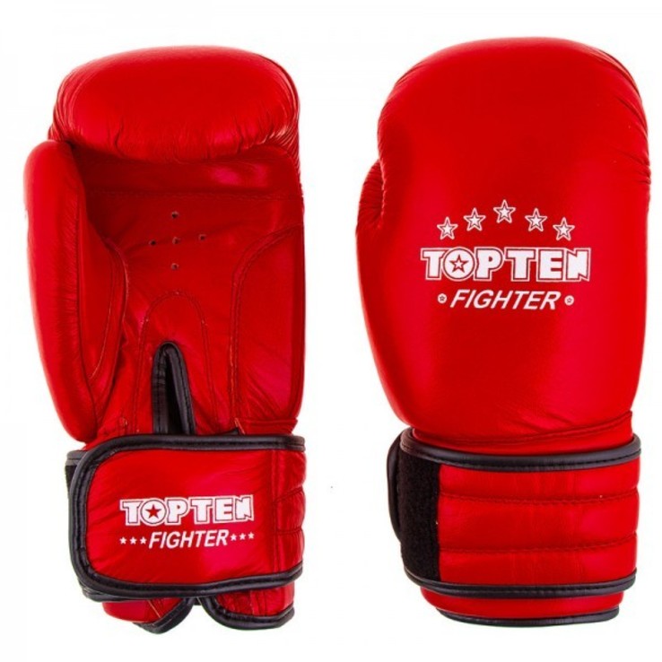 Боксерские перчатки TopTen X-2 кожа, 8 oz, фото №3