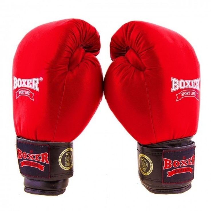 Боксерские перчатки Boxer Profi ФБУ 10oz, фото №2