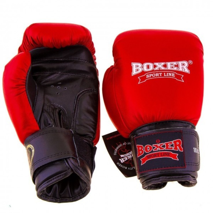 Боксерские перчатки Boxer Profi ФБУ 10oz, фото №3