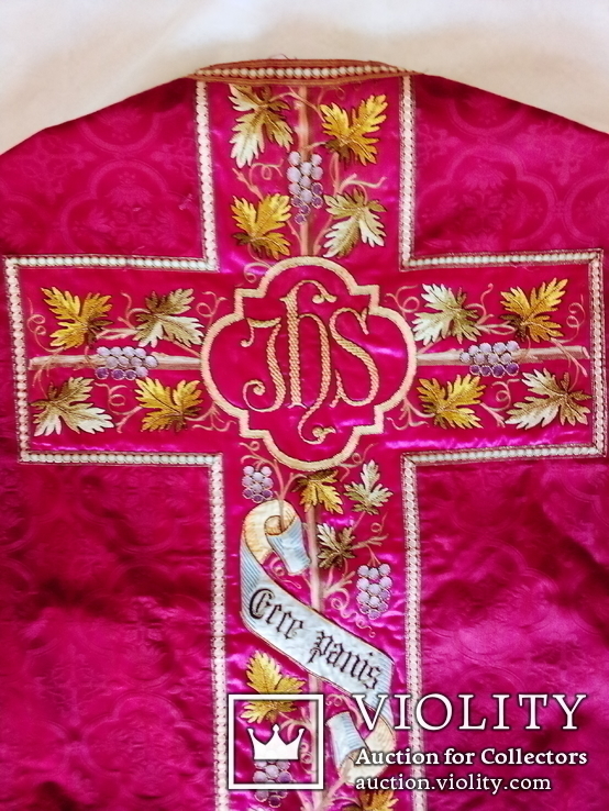 Казула или "орнат" , римо-католическое верхнее облачение священника.Ватикан 1930-1962г., фото №5