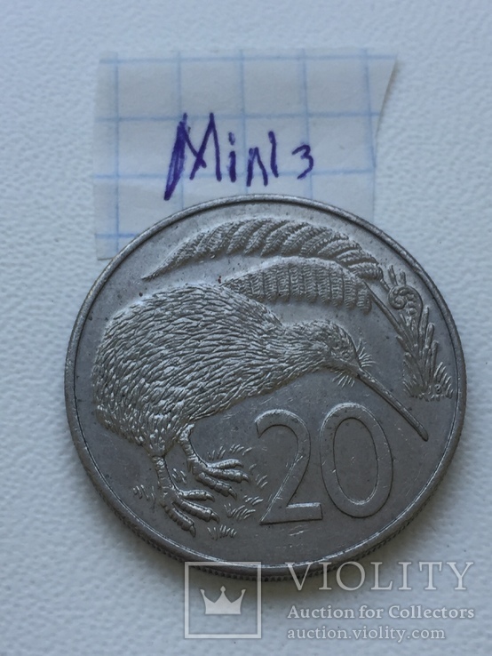 Нова Зеландія 20 центів, 1986, фото №2