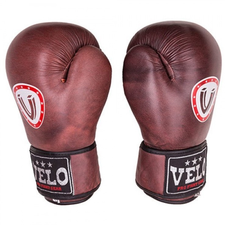 Боксерские перчатки Velo antique, кожа, 10oz, фото №2