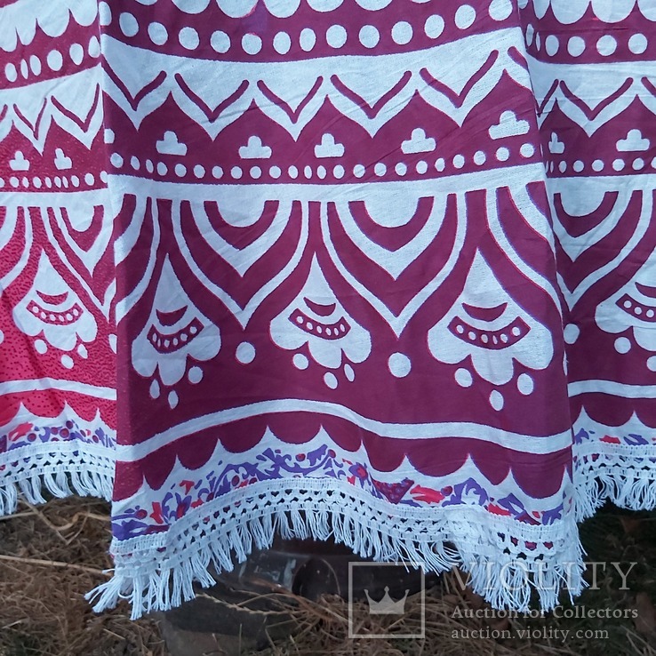 Ethnic tablecloth for a round table D 180 cm.India.Eco-cotton., photo number 5