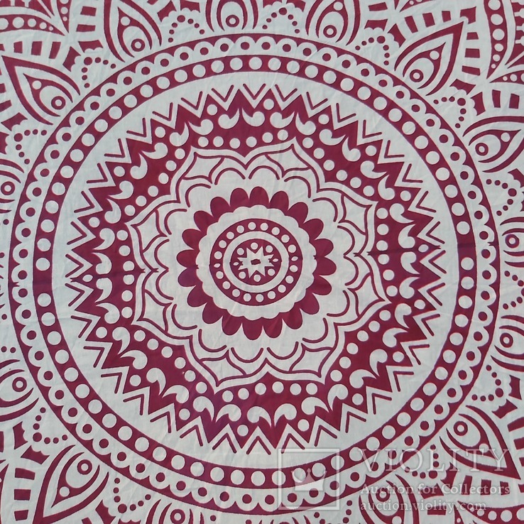 Ethnic tablecloth for a round table D 180 cm.India.Eco-cotton., photo number 9