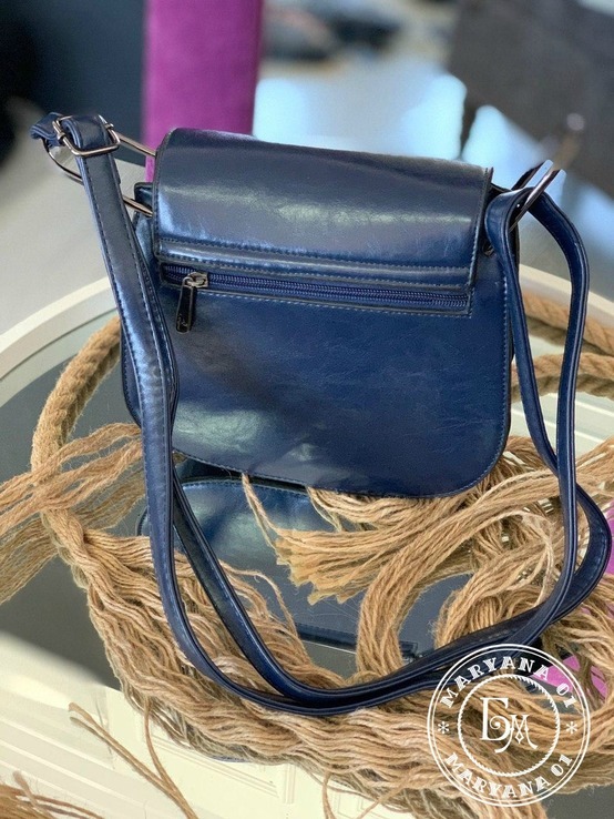 Стильная сумка через плечо l.pigeon синяя / blue, фото №5