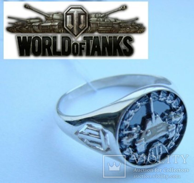 Кольцо "World of Tanks" Серебро 925  мир танков, фото №2