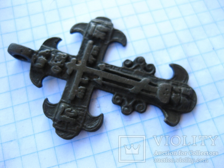 Крупный православный козацкий крест.нечастый тип., фото №4