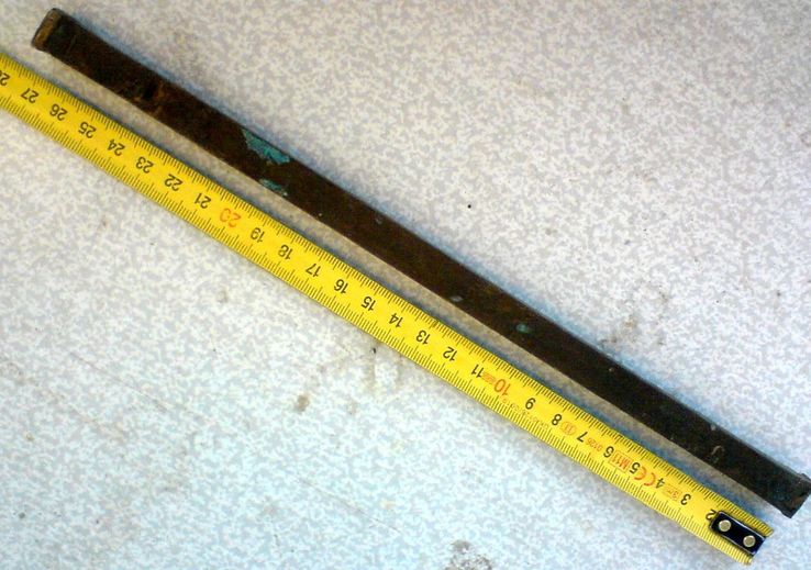 Квадрат латунь 12х12мм длина 27 см, фото №2