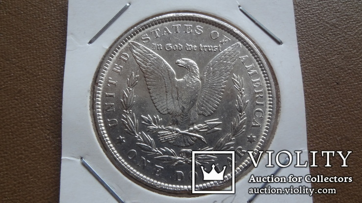 1  доллар 1887  США  серебро   Холдер  18 ~, фото №2