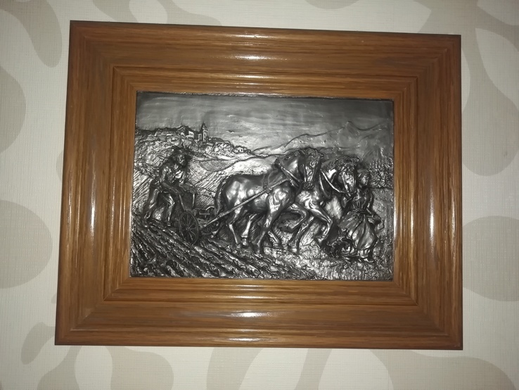 Картина из олова в деревянной рамке, photo number 6