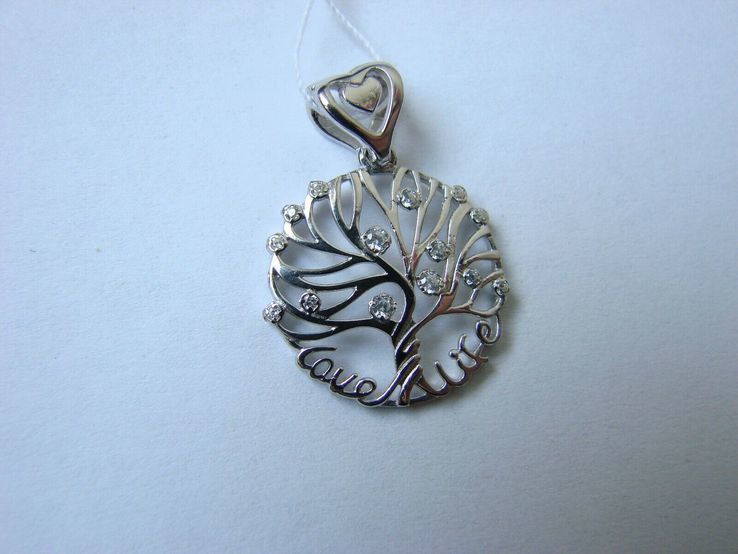 Маленький кулон, в форме дерева( LIFE LOVE) Серебро 925, фото №6