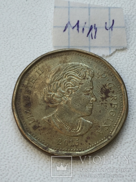 Канада 1 доллар, 2015, фото №2