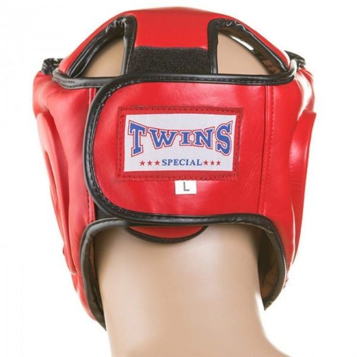 Шлем боксерский закрытый красный Flex Twins, photo number 4