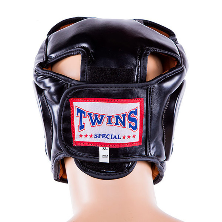 Шлем боксерский закрытый черный Flex Twins, numer zdjęcia 4