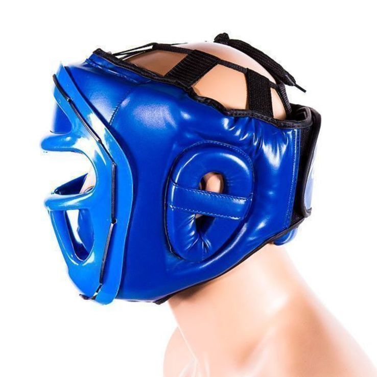 Шлем Everlast, маска, синий, фото №5