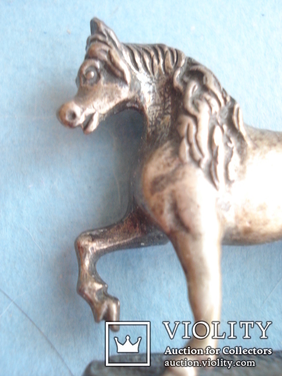 Серебряная статуэтка лошади., фото №3