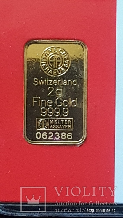 Слиток Золото 2 грамма 999*