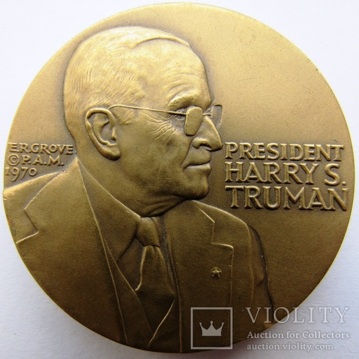 США, медаль "Гарри Трумэн - 25 лет капитуляции" 1970 г.