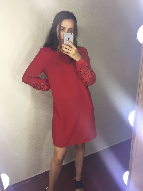 Красное платье H&amp;M, фото №4