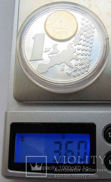 Греция, 1 евро "Прощание с драхмой" 2002 г., фото №6